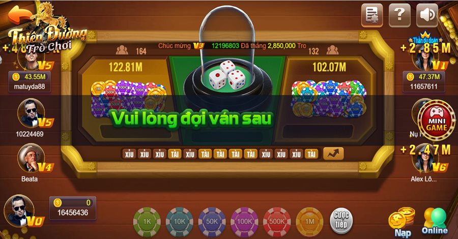 Game tài xỉu uy tín trên TDTC