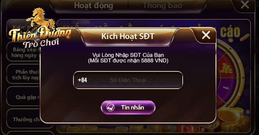 Nếu chưa có tài khoản thì người chơi hãy đăng ký trên app TDTC